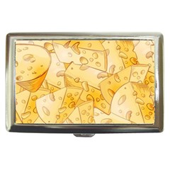 Cheese Slices Seamless Pattern Cartoon Style Cigarette Money Case by Ket1n9