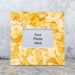 Cheese Slices Seamless Pattern Cartoon Style White Box Photo Frame 4  X 6  by Ket1n9