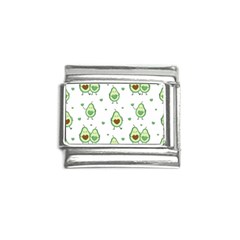 Cute Seamless Pattern With Avocado Lovers Italian Charm (9mm) by Ket1n9