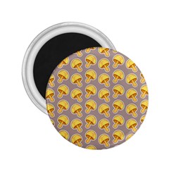 Yellow Mushroom Pattern 2 25  Magnets by Ket1n9