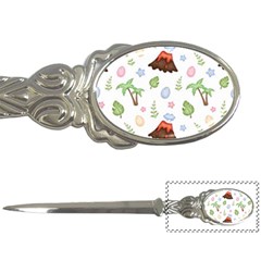 Cute Palm Volcano Seamless Pattern Letter Opener by Ket1n9