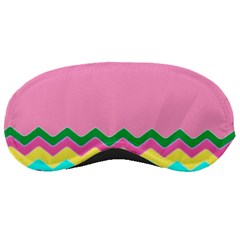 Easter Chevron Pattern Stripes Sleep Mask by Hannah976