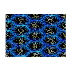 Blue Bee Hive Pattern Sticker A4 (100 Pack) by Hannah976