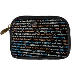 Close Up Code Coding Computer Digital Camera Leather Case by Hannah976