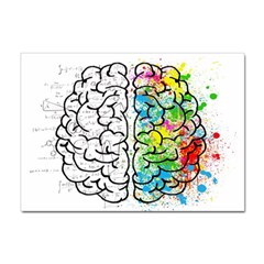 Brain Mind Psychology Idea Drawing Sticker A4 (10 Pack) by Ndabl3x