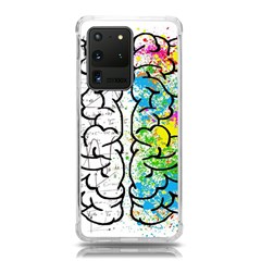 Brain Mind Psychology Idea Drawing Samsung Galaxy S20 Ultra 6 9 Inch Tpu Uv Case by Ndabl3x