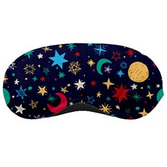 Colorful Background Moons Stars Sleep Mask by Ndabl3x