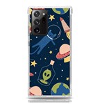 Seamless Pattern With Funny Alien Cat Galaxy Samsung Galaxy Note 20 Ultra TPU UV Case Front