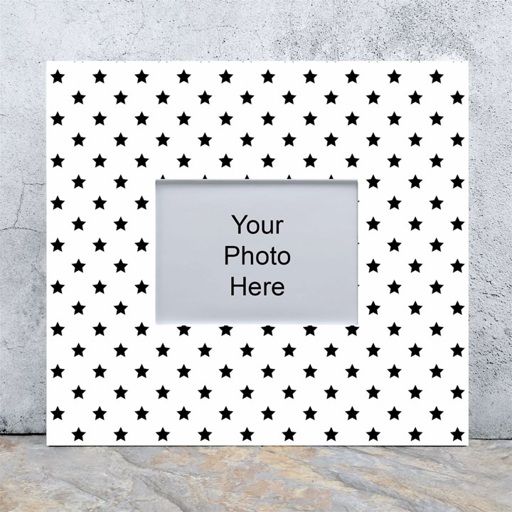 Star White Wall Photo Frame 5  x 7 