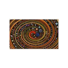 Swirl Vortex Emoji Cyclone Motion Art Sticker (rectangular) by Paksenen