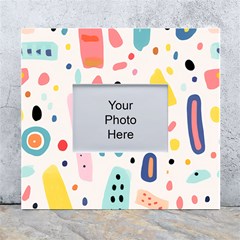 Abstract Seamless Colorful Pattern White Wall Photo Frame 5  X 7  by Ndabl3x