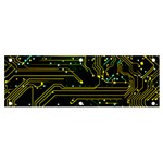 Circuits Circuit Board Yelow Banner and Sign 6  x 2  Front