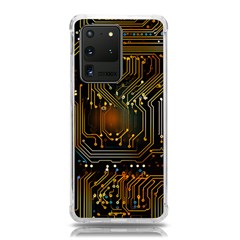 Circuits Circuit Board Orange Technology Samsung Galaxy S20 Ultra 6 9 Inch Tpu Uv Case by Ndabl3x