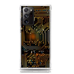 Circuits Circuit Board Orange Technology Samsung Galaxy Note 20 Ultra Tpu Uv Case by Ndabl3x