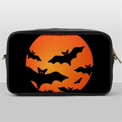 Halloween Bats Moon Full Moon Toiletries Bag (one Side) by Cendanart