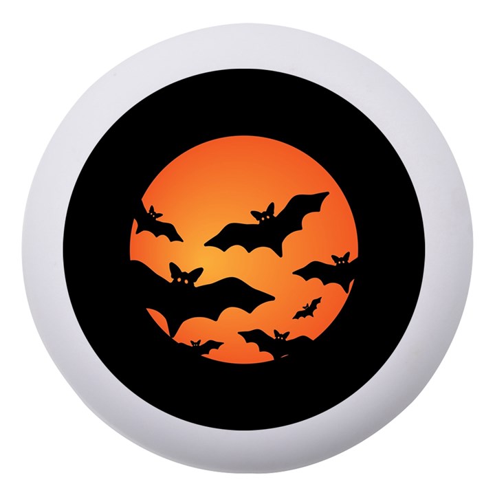 Halloween Bats Moon Full Moon Dento Box with Mirror