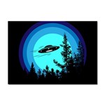 Ufo Alien Night Sky Night Sticker A4 (100 pack) Front