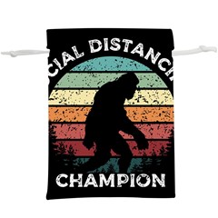 Monster Yeti Social Distance Monkey Lightweight Drawstring Pouch (xl) by Cendanart