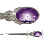 Ufo Illustration Style Minimalism Silhouette Letter Opener Front