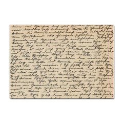 Close Up Photo Of Black Text Old Handwriting Leave Old Script Sticker A4 (100 Pack) by Cendanart