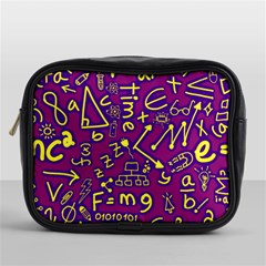 Background Doodles Math Mini Toiletries Bag (one Side) by Bedest