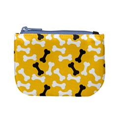 Yellow Pattern Bone Dog Mini Coin Purse by CoolDesigns