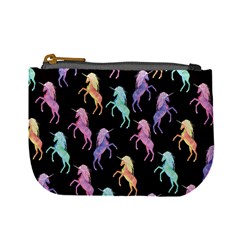 Rainbow Dark Purple Unicorn Seamless Mini Coin Purse by CoolDesigns