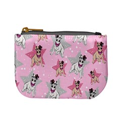 Dog Jack Russell Terrier Pattern Violet Mini Coin Purse by CoolDesigns