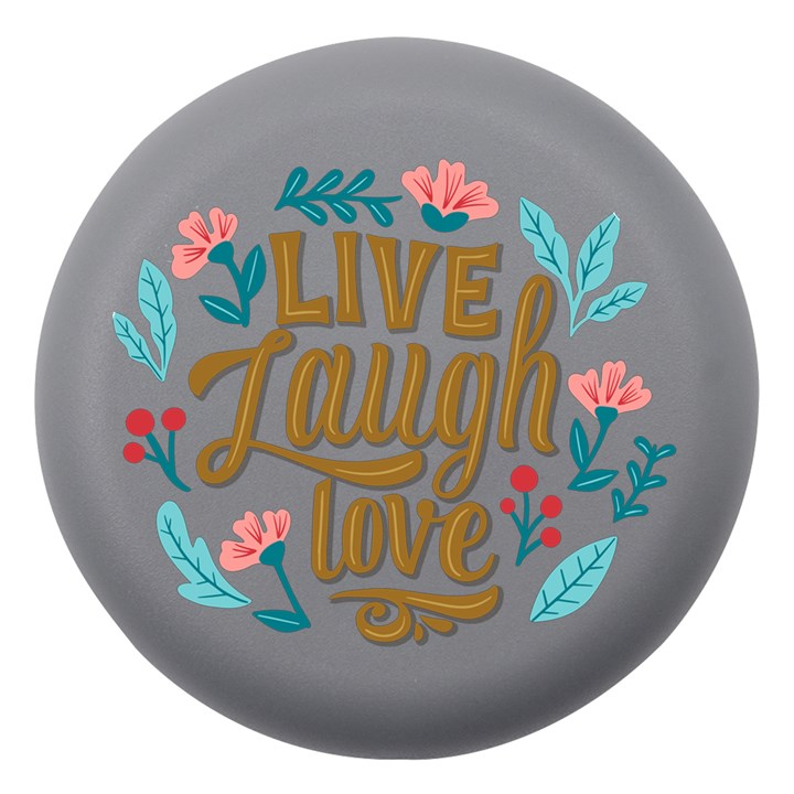 Gray Live Laugh Love Dento Box with Mirror