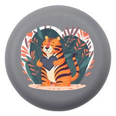 Cute Tiger Gray Dento Box With Mirror by CoolDesigns