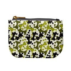 Camouflage Green Pattern Bone A Dog Mini Coin Purse by CoolDesigns