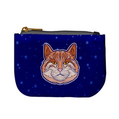 Dark Blue Cats Kitten Galaxy Pet Kitty Animals Mini Coin Purse by CoolDesigns