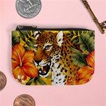 Yellow & Orange Hot Cute Cat Animals Tiger Pattern Mini Coin Purse Front