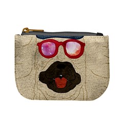 Dirty Beige Cute Pug Mini Coin Purse by CoolDesigns