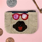 Dirty Beige Cute Pug Mini Coin Purse Back