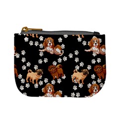 Beagle Dog Footprints Dark Mini Coin Purse by CoolDesigns