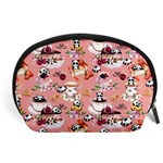 Indian Red Cakes Cute Panda Accessory Pouch Front