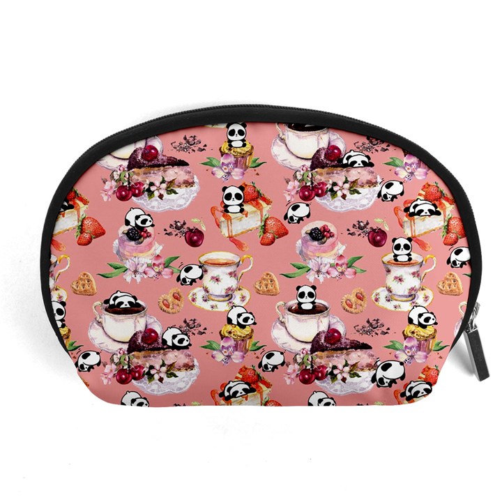 Indian Red Cakes Cute Panda Accessory Pouch