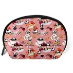 Indian Red Cakes Cute Panda Accessory Pouch Back