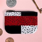 Cute Dalmatian Dog Black Mini Coin Purse Front