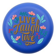 Blue Live Laugh Love Dento Box With Mirror by CoolDesigns