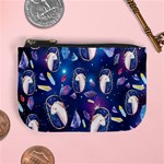 Unicorn Space Purple Unicorn Seamless Mini Coin Purse Front