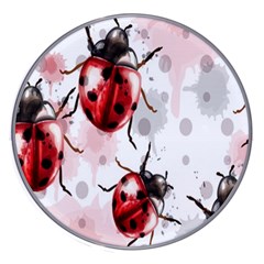 Ladybugs Pattern Texture Watercolor Wireless Fast Charger(white) by Bedest