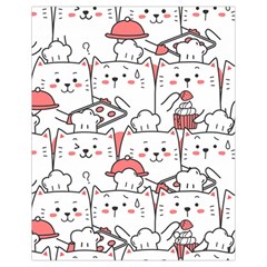 Cute Cat Chef Cooking Seamless Pattern Cartoon Drawstring Bag (small) by Bedest