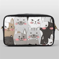 Cute Cats Seamless Pattern Toiletries Bag (one Side) by Bedest