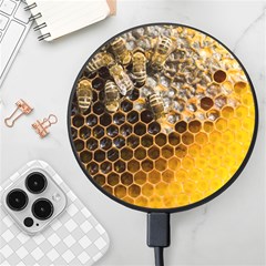 Honeycomb With Bees Wireless Fast Charger(black) by Bedest