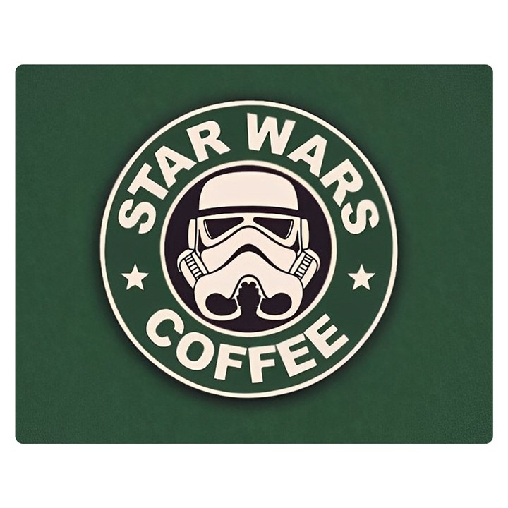 Stormtrooper Coffee Two Sides Premium Plush Fleece Blanket (Medium)