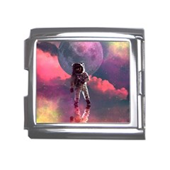 Aesthetic Astronautics Atmosphere Blue Clouds Cosmos Fantasy Galaxy Mega Link Italian Charm (18mm) by Cendanart