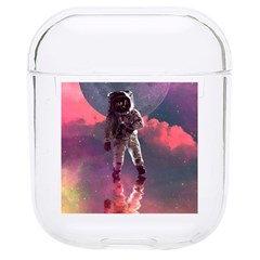 Aesthetic Astronautics Atmosphere Blue Clouds Cosmos Fantasy Galaxy Hard Pc Airpods 1/2 Case by Cendanart