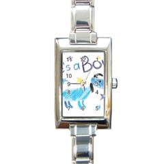 It s A Boy Rectangle Italian Charm Watch by morgunovaart